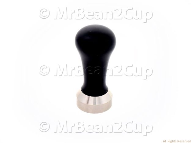 Picture of Stainless Steel Tamper Base with Black Wooden Handle (complete) 41 mm