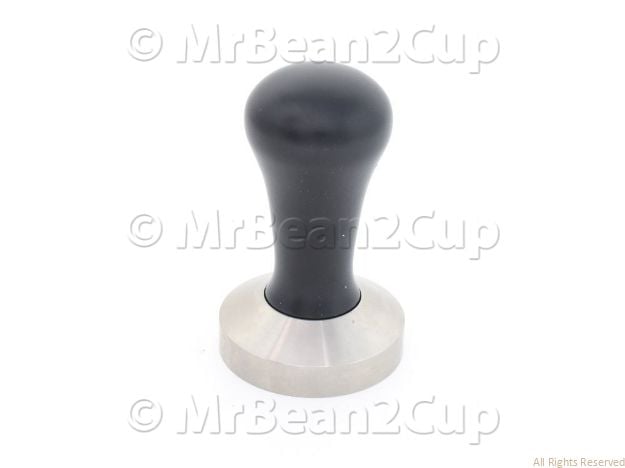 Picture of Stainless Steel Tamper Base with Black Wooden Handle (complete) 58.4 mm