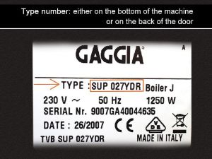 Gaggia Type number 1