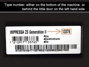 Jura type number