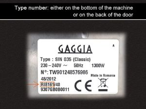 Gaggia Type number2