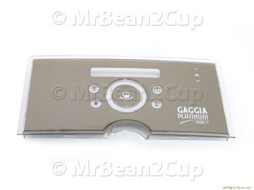 Picture of Gaggia Platinum Swing Up Silver Display  Front Plate G0053/C Assy 